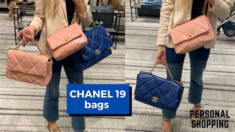 chanel 19 red small|chanel 19 small vs medium.